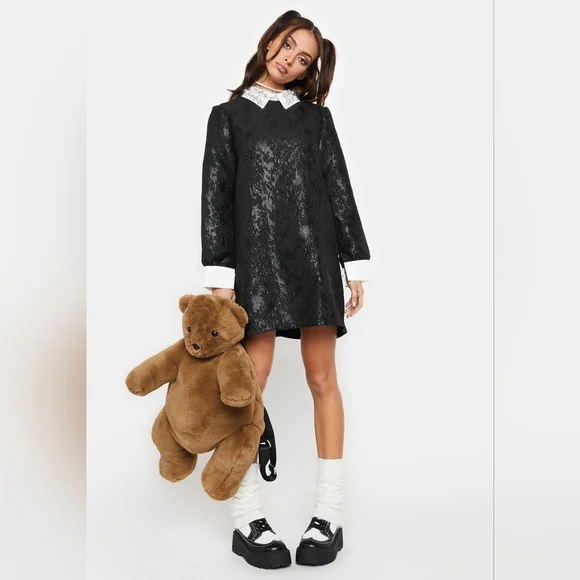 Sister Jane Figure Jacquard Mini Dress - Picture 3 of 8